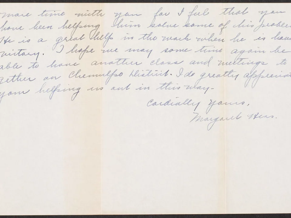 V.W. Peters, letter, 1935.10.7, Songdo, Korea, to Father, Rosemead, California, USA (Peters 351007 letter~2)